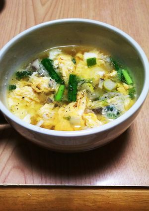 餃子の餡が残ったらそうだスープにしよう-レシピのメイン写真