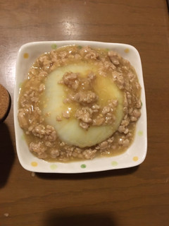 甘旨!丸ごと新玉ねぎの肉味噌あんかけ-レシピのメイン写真