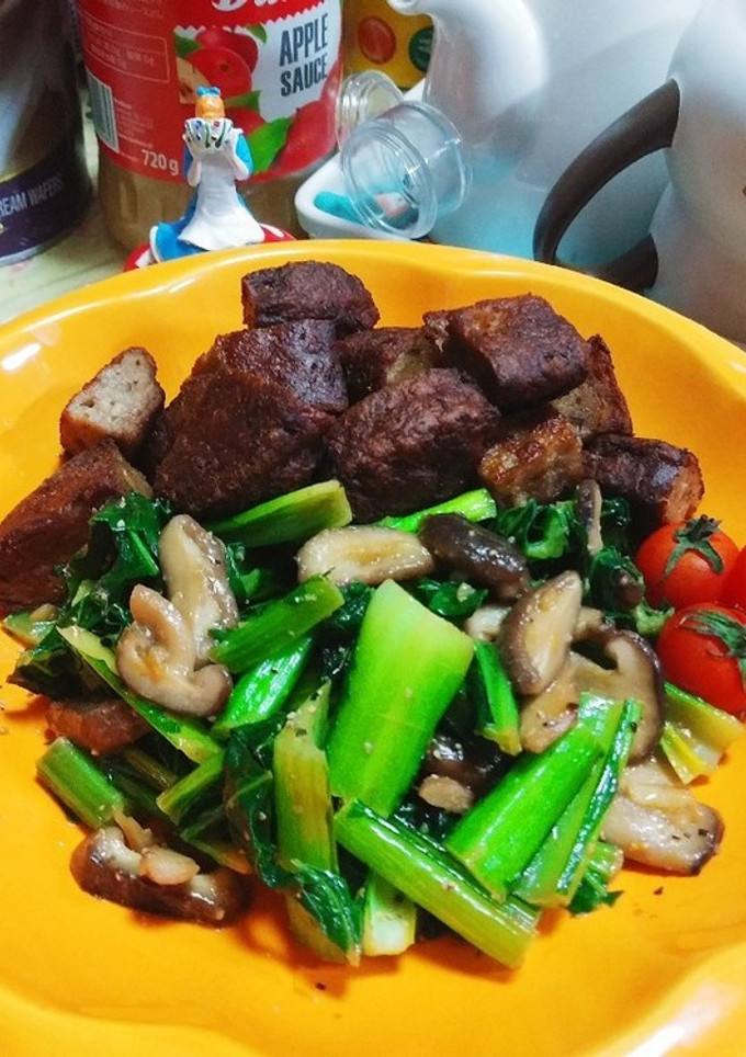 小松菜椎茸の味噌バター炒め(簡単)-レシピのメイン写真