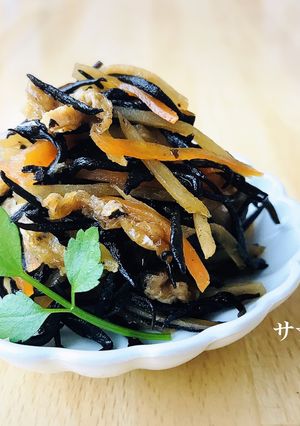 常備菜　お弁当に！ひじきとごぼうの金平風-レシピのメイン写真