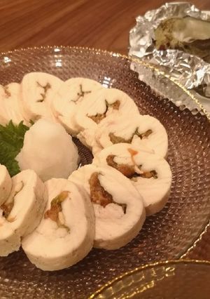 鶏むね肉の梅大葉ロール-レシピのメイン写真