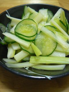 きゅうりとセロリの酢の物-レシピのメイン写真