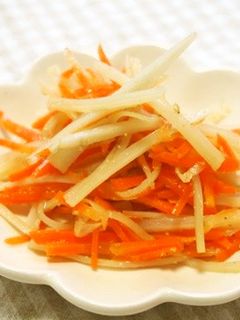 千切りごぼうと人参の酢の物♪-レシピのメイン写真