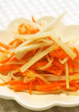 千切りごぼうと人参の酢の物♪-レシピのメイン写真