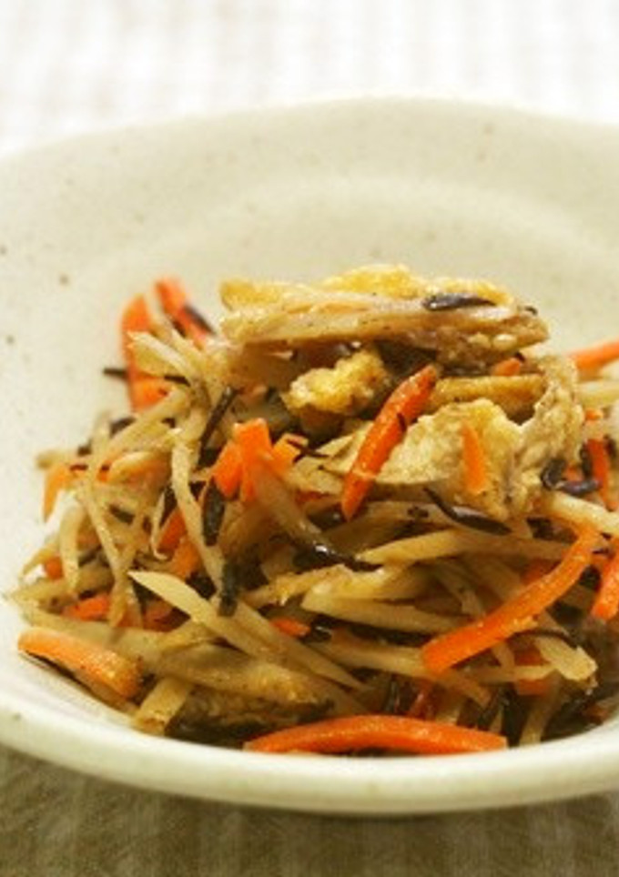 ゴボウとひじきの煮物♪-レシピのメイン写真