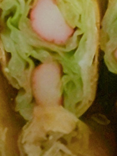 キャベツとカニカマの春巻き-レシピのメイン写真