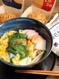 簡単!あご出汁ニラ玉うどん-レシピのメイン写真