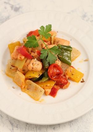 簡単！サーモンベジイタリアン-レシピのメイン写真
