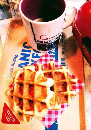 簡単!カシューナッツとミルクのワッフル-レシピのメイン写真