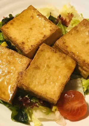 厚揚げ焼サラダ●オリーブ油＆レモン汁ドレ-レシピのメイン写真