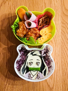 鬼滅の刃 禰豆子 ねずこ 簡単キャラ弁-レシピのメイン写真