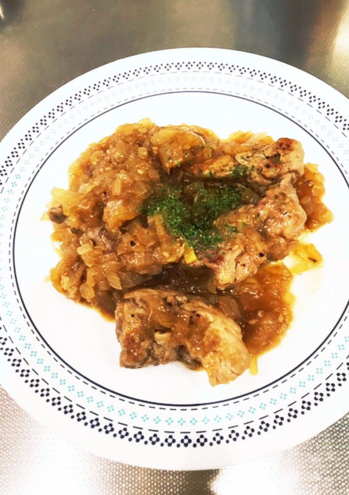 簡単！分厚い豚肉の甘辛炒め-レシピのメイン写真
