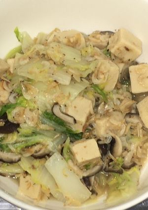 干し海老と高野豆腐の海老醤煮-レシピのメイン写真