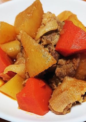 うま辛！豚こまと大根のコチュジャン甘辛煮-レシピのメイン写真