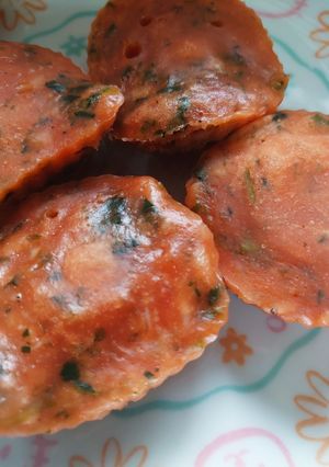 【離乳食後期】レンジで簡単トマト蒸しパン-レシピのメイン写真