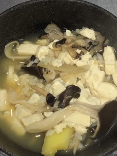 牛蒡と豆腐のすっぽんスープ粥-レシピのメイン写真