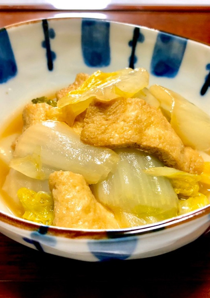 白菜と薄揚げの煮物(炊いたん)-レシピのメイン写真