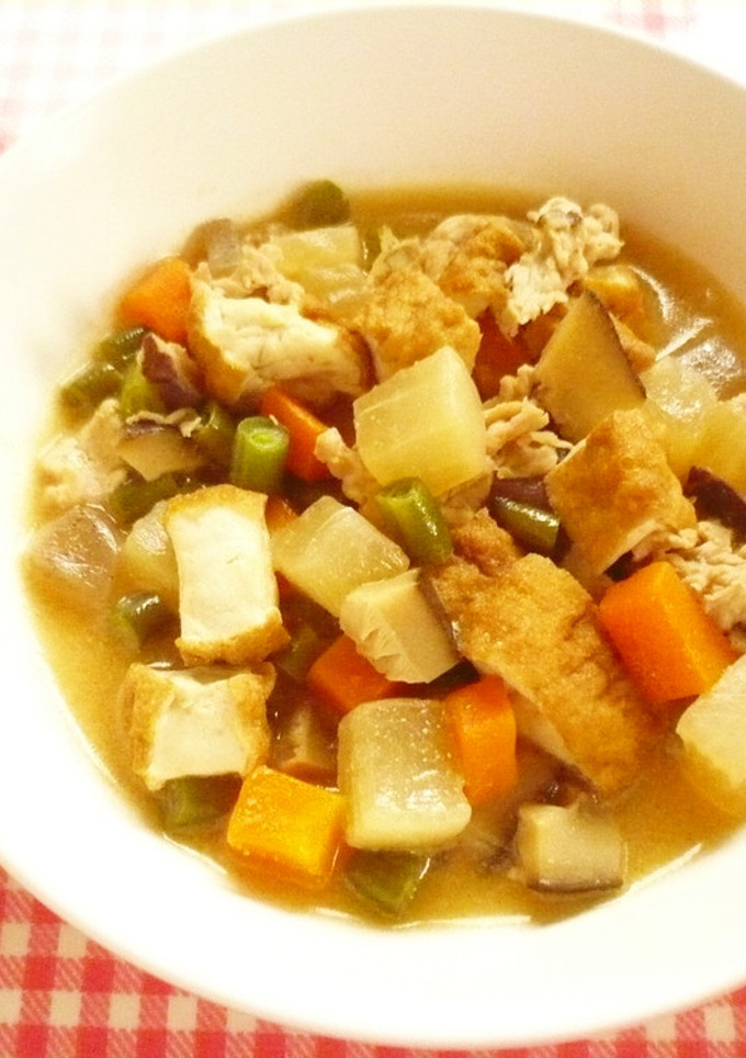 生揚げと大根のみそ煮・保育園給食-レシピのメイン写真