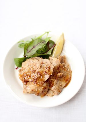 サッと絡めて【豚ロースのマスタードソテー-レシピのメイン写真