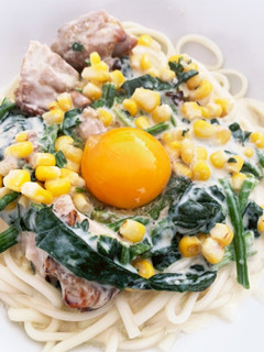 簡単ランチに「カルボうどん」♬-レシピのメイン写真