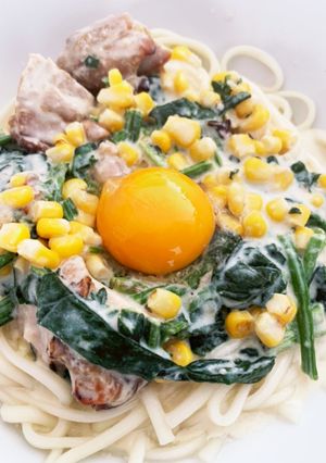 簡単ランチに「カルボうどん」♬-レシピのメイン写真