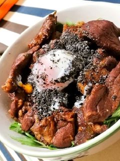 バルサミコ香る♪洋風豚角煮丼-レシピのメイン写真