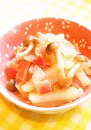 ☺簡単もう一品♪大根とベーコンの炒め物☺-レシピのメイン写真