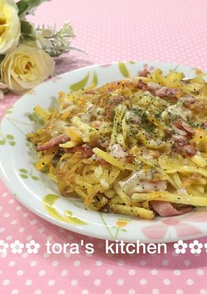 レンジ不要☘️さつまいものガレット風ピザ-レシピのメイン写真