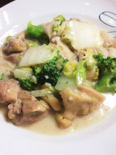 鶏もも肉と白菜のチーズクリーム煮♪-レシピのメイン写真
