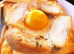 コンビニ食材で簡単高タンパクトースト-レシピのメイン写真