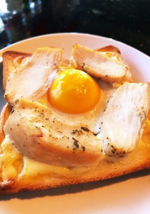 コンビニ食材で簡単高タンパクトースト-レシピのメイン写真