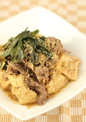ニラみそ肉豆腐-レシピのメイン写真