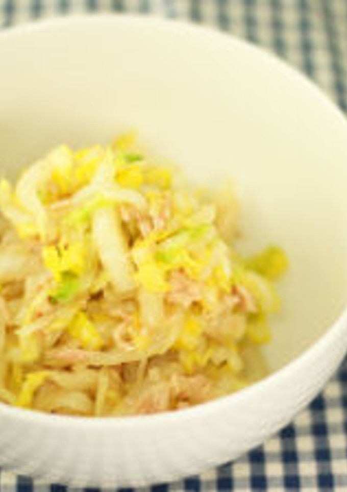 簡単！白菜と玉ねぎのツナサラダ♪-レシピのメイン写真
