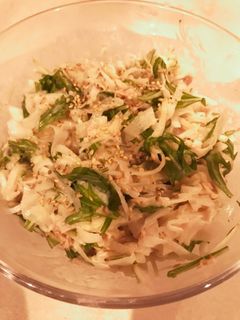 大根と水菜とツナのマヨぽんサラダ-レシピのメイン写真