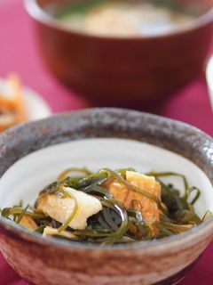 お弁当に!細切り昆布と竹輪の炒め物-レシピのメイン写真