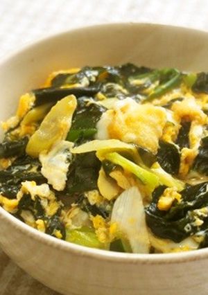 生ワカメ丼♪ワカメを卵でとじて丼に！-レシピのメイン写真