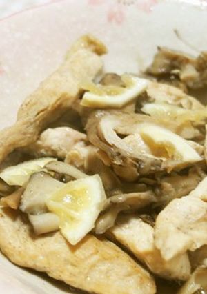レモン香る!胸肉と舞茸のレンジ蒸し♪-レシピのメイン写真