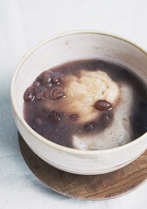 丸餅とたっぷり小豆のおしるこ-レシピのメイン写真