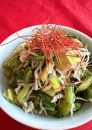 🌱かぶの葉っぱとちりめんじゃこ-レシピのメイン写真