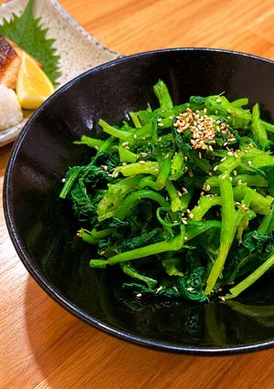 つる菜のお浸し からし醤油-レシピのメイン写真