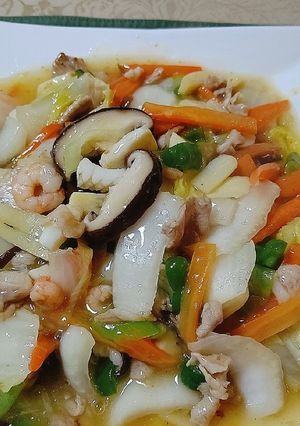 野菜たっぷりシーフード入り八宝菜-レシピのメイン写真