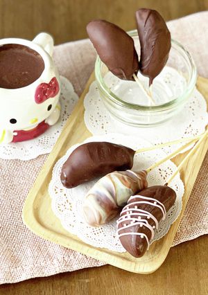 ニューレトロ*チョコバナナケーキポップ-レシピのメイン写真