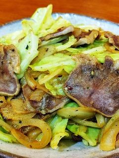 豚タンキャベツカレー炒め。-レシピのメイン写真