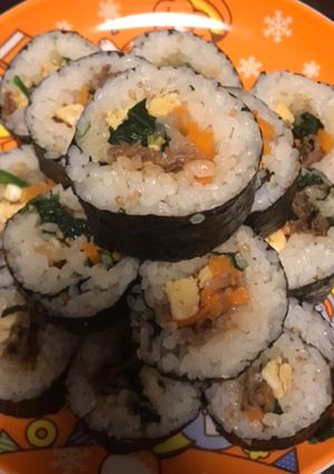 ラップで簡単！韓国風海苔巻き-レシピのメイン写真
