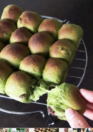 かのこ入り抹茶ちぎりパン　HB-レシピのメイン写真