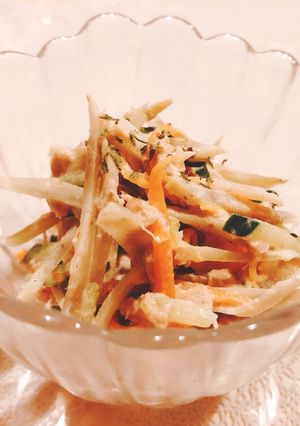 胡麻ドレで簡単！ツナごぼうサラダ♪-レシピのメイン写真