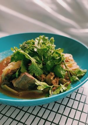 ラム肉とパクチーの無水トマト煮-レシピのメイン写真