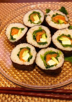 ラップで作れる簡単☆恵方巻き-レシピのメイン写真