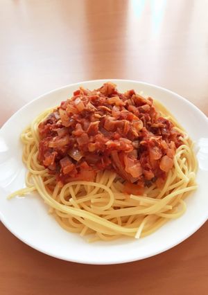 我が家の鯖のトマトソースパスタ☆-レシピのメイン写真