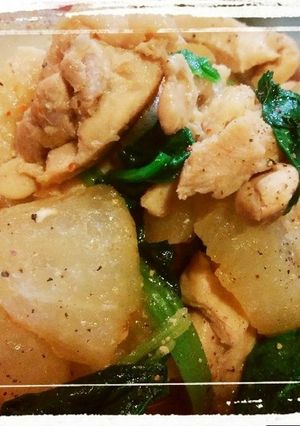 大根と鶏もも肉のピリ煮♡-レシピのメイン写真